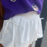 BUBBLE SKORT - WHITE
