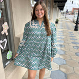 BARLOWE PRINTED DRESS