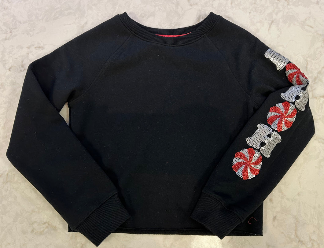 CHRISTMAS GIRLS CROPPED SWEATSHIRT