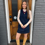 SLEEVELESS DENIM DRESS