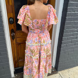 THE CLAIRE DRESS - CORAL PINK