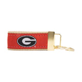UGA RIBBON KEY CHAIN - RED