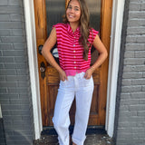 THE STELLA SWEATER TOP - PINK