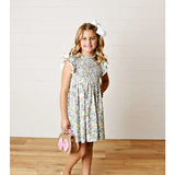 STELLA SMOCK FLUTTER DRESS