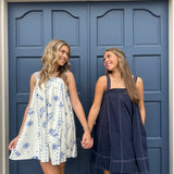NAVY A-LINE SUNDRESS