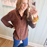 THE LANIE TOP - BROWN