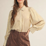 PEARL METALLIC BUTTON UP