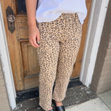 CAMEL LEOPARD JEANS