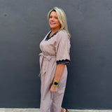 MEET ME FOR THANKSGIVING DRESS - MOCHA