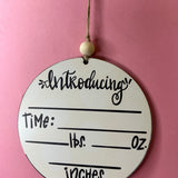 BABY ANNOUNCEMENT HANGER