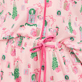CHARLOTTE PANT SET - PINK CHRISTMAS