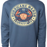 COASTAL CRAB CREWNECK - BLUE