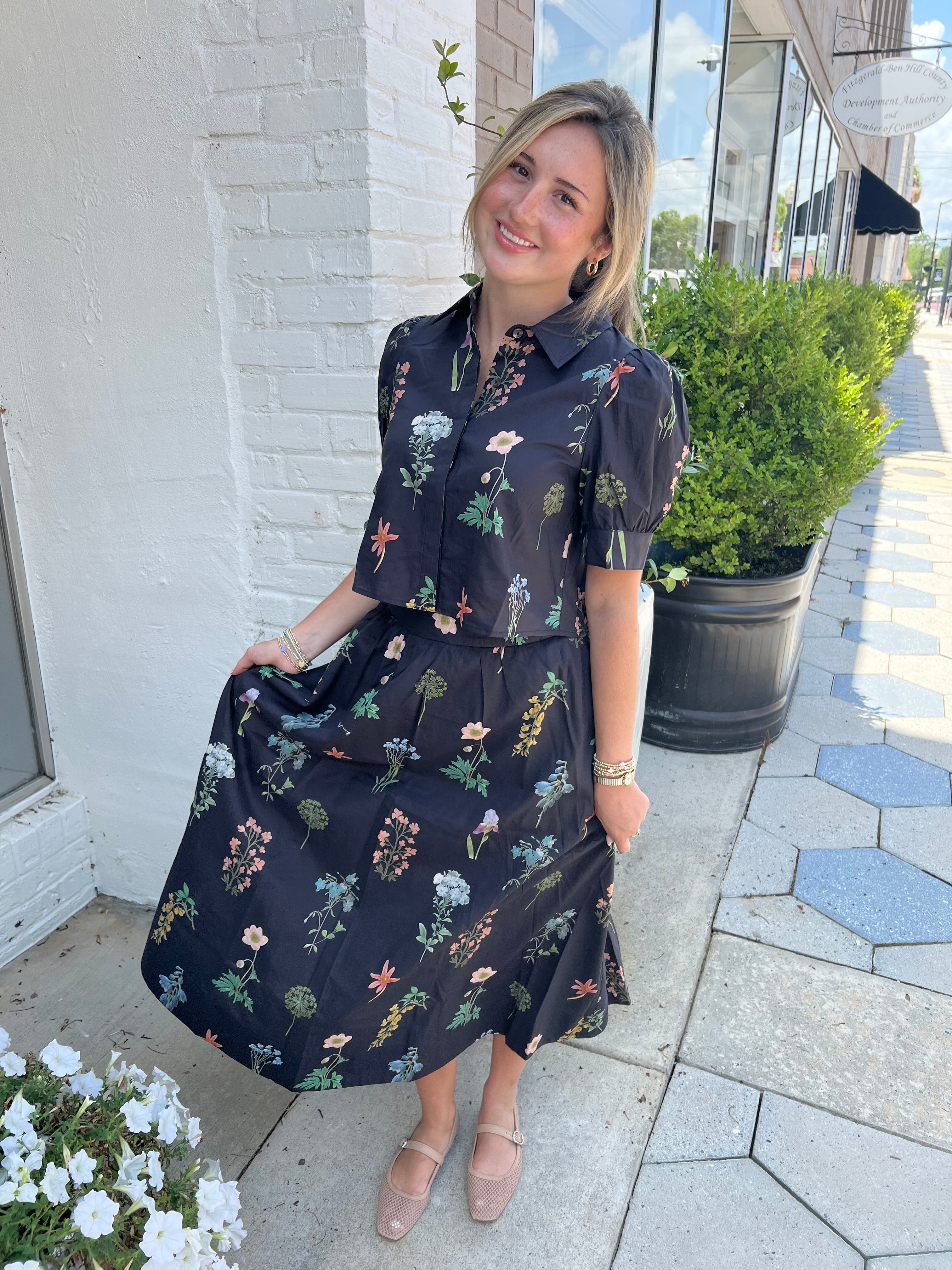 THE CANDICE 2 PC DRESS - BLACK