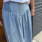 DENIM MAXI SKIRT