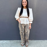 THE MADILYN TOP - ECRU