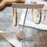 TJD CATHERINE HOOPS - BROWN