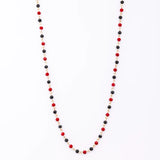 MACY NECKLACE - RED/BLK