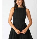 THE EDEN FLARE DRESS - BLACK