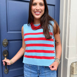 THE BLUE SWEATER TOP