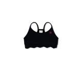 GIRLS BELLA SCALLOP BRA - BLACK