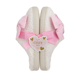 PINK BOW SLIPPERS