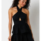THE ANGELINA MINI DRESS - BLACK