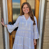 SELDEN JACQUARD DRESS