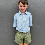 YOUTH SERENE RIPPE EFFECT POLO