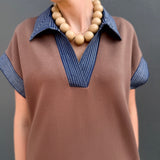 THE MALLORY DRESS - BROWN