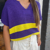 VARSITY STRIPE SWEATER