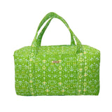 LPD QUILTED DUFFLE BAG - PETAL GARDEN GREEN