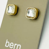 SIMPLE ELEGANCE STUD - GLD/CLR