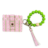 KEYCHAIN WRISTLET BY LP  - ROSEMARY STRIPE