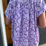 EMERSON LILAC BOWS TOP