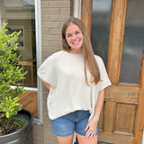 THE KHAKI WAFFLE TOP