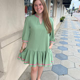 NAOMI DRESS - BASIL