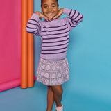 STRIPED SWEATER - PURPLE