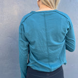 TWEEN CLAIRE TOP - TEAL