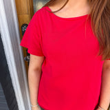 THE MATTI SLUB TOP - RED