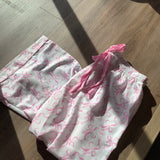 PAJAMA PANTS WITH BOW DESIGN