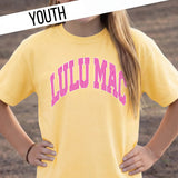 YOUTH LM TEE - BUTTER W/PINK