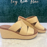 GOLDEN HOUR WEDGES - NATURAL