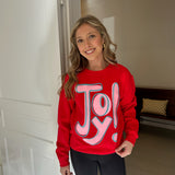 JOY! SWEATSHIRT - RED