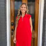 POLO DRESS - RED