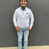 GSU PULLOVER QUARTER ZIP - WHITE