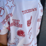THE TOUCHDOWN TEE - RED
