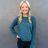 TWEEN CLAIRE TOP - TEAL