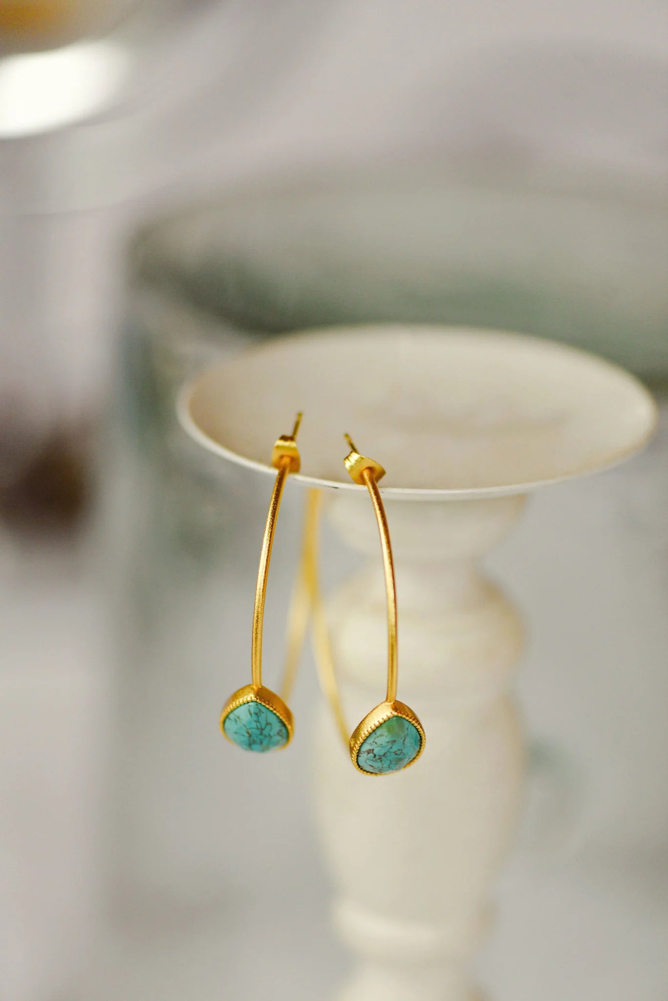 SKYLAR STONE HOOPS