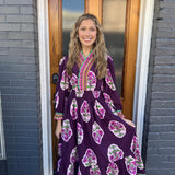 THE BELINDA DRESS - PLUM