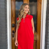 POLO DRESS - RED